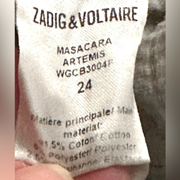 Brockenbow X Zadig & Voltaire Mascara Artemis Dirty Wash Geometric Embroidery - Picture 9 of 11